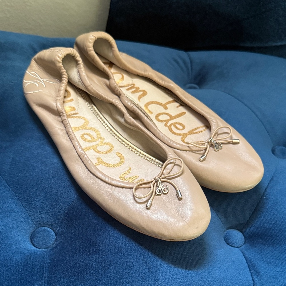 Sam Edelman Blush Ballet Flats with Bow